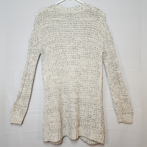 Express Outlet Long Sweater XS Marled Open Pockets - Picture 7 of 8